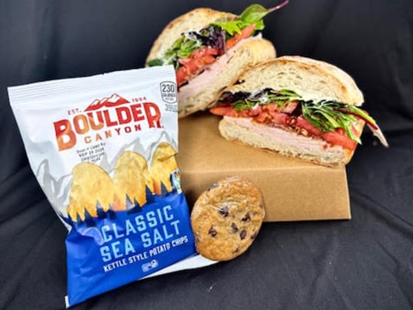 Turkey Club with Chips and a Cookie