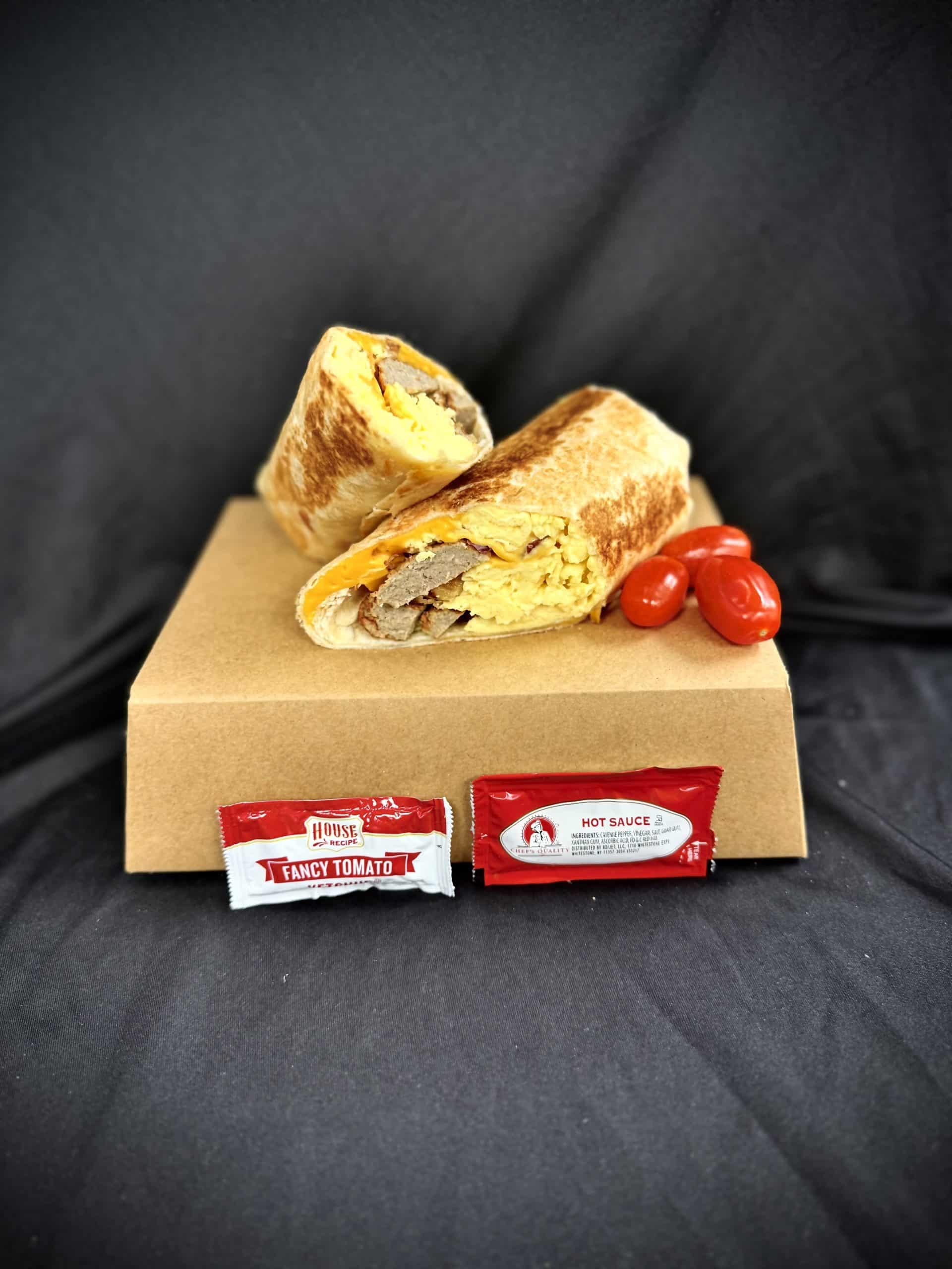 All American Breakfast Burrito with Sausage